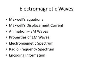 Electromagnetic Waves