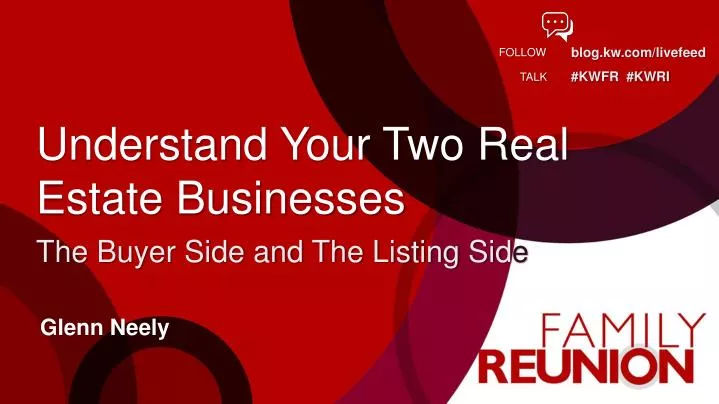 understand your two real estate businesses