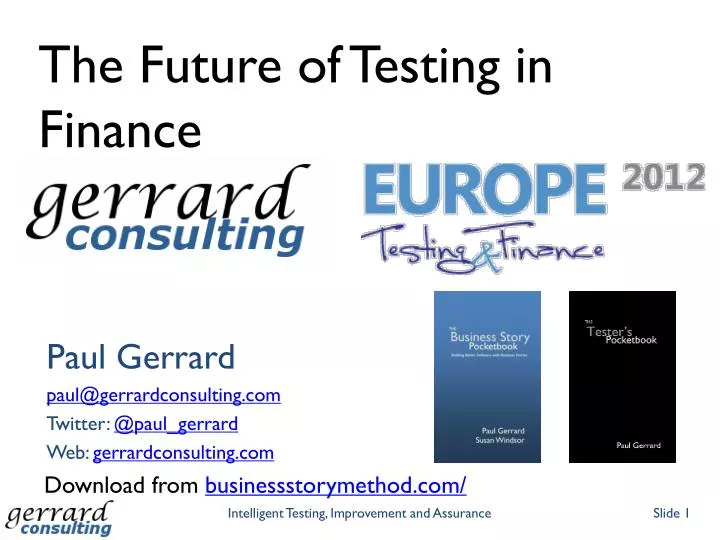 the future of testing in finance