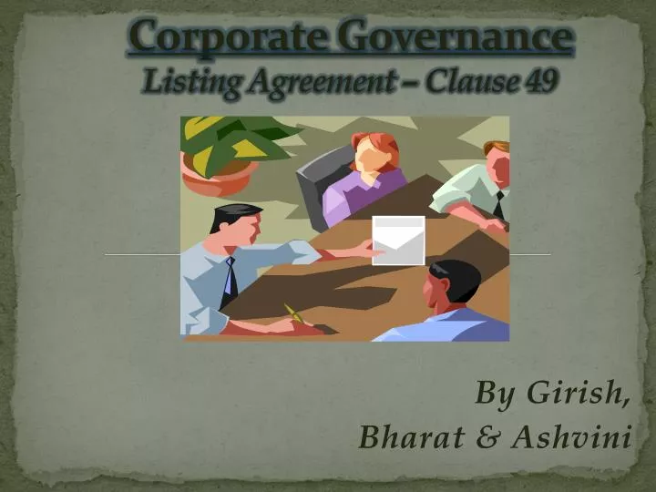 corporate governance listing agreement clause 49