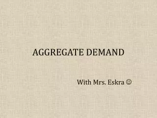 aggregate demand
