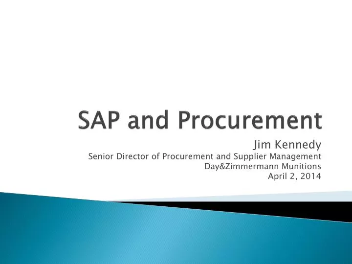 sap and procurement