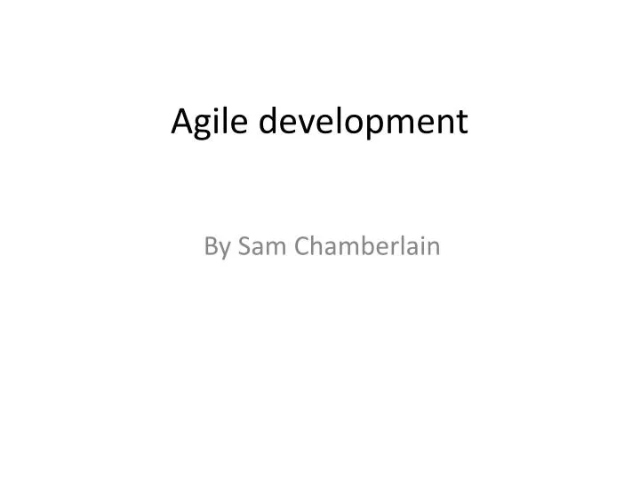 agile development