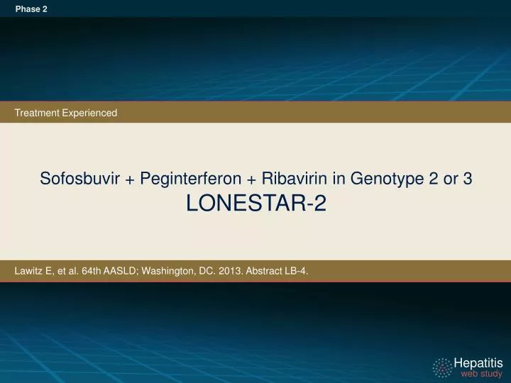 sofosbuvir peginterferon ribavirin in genotype 2 or 3 lonestar 2