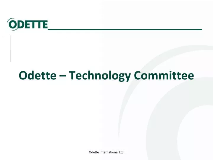 odette technology committee