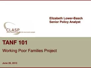 TANF 101