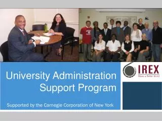 University Administration Support Program