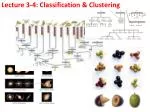 Lecture 3-4: Classification &amp; Clustering