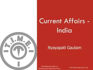 Current Affairs - India
