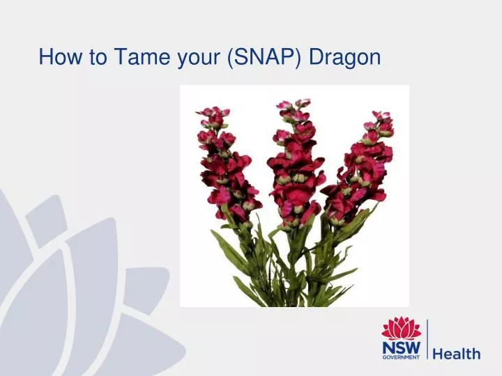 how to tame your snap dragon