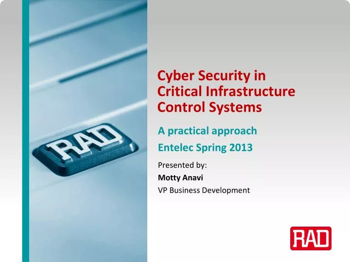 cyber security in critical infrastructure control systems