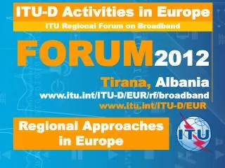 ITU Regional Forum on Broadband