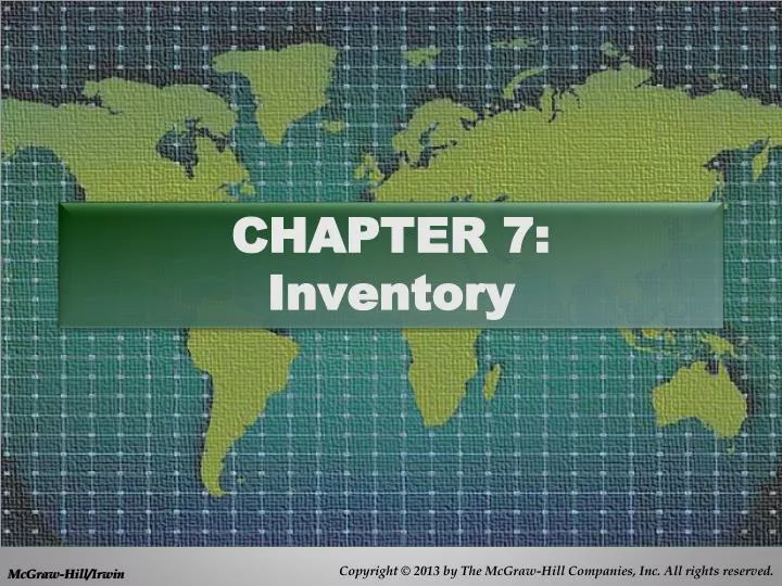chapter 7 inventory