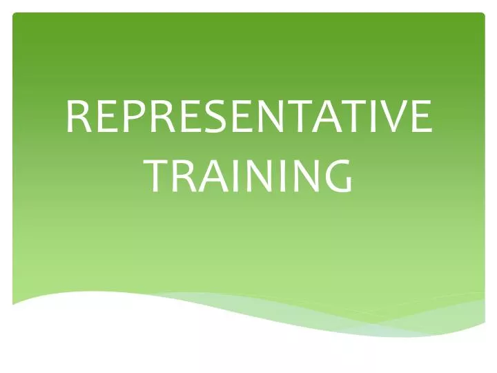 representative training