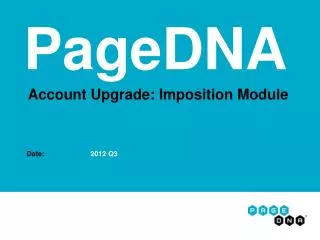 Account Upgrade: Imposition Module