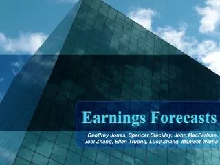 Earnings Forecasts