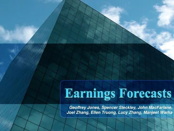 earnings forecasts