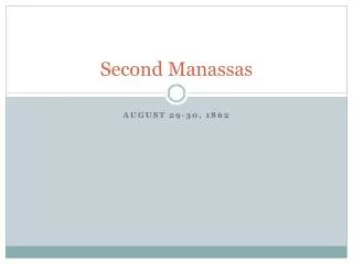 Second Manassas