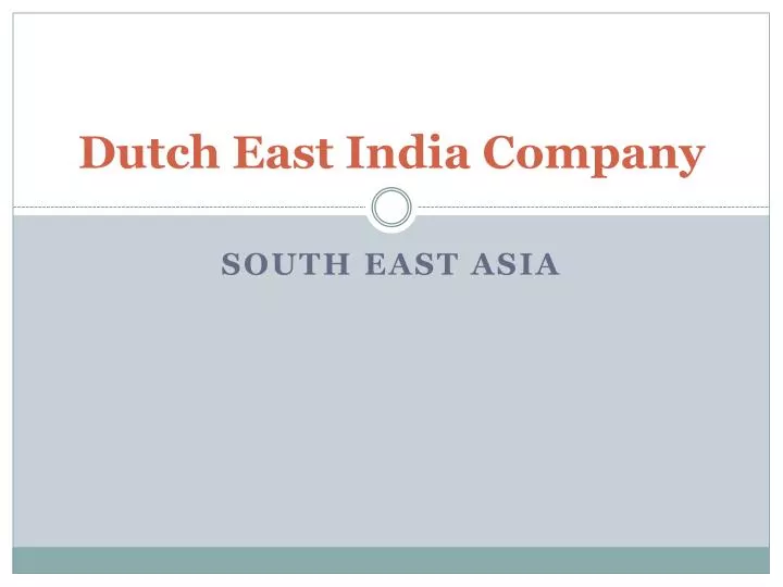dutch east india company