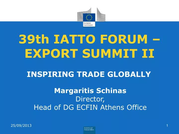 39th iatto forum export summit ii