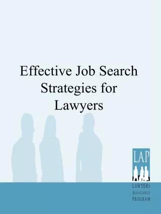 Effective Job Search Strategies for Lawyers