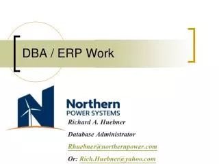 DBA / ERP Work