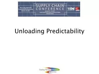 Unloading Predictability