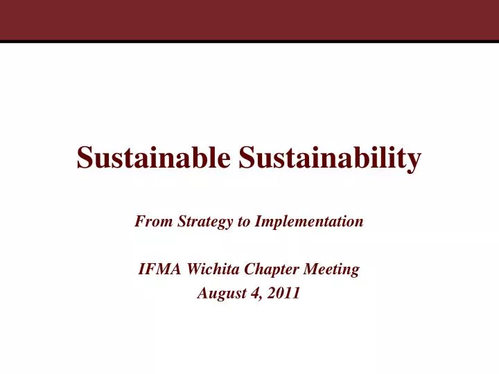 sustainable sustainability