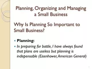 Why Is Planning So Important to Small Business?