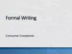 Formal Writing - slide 1