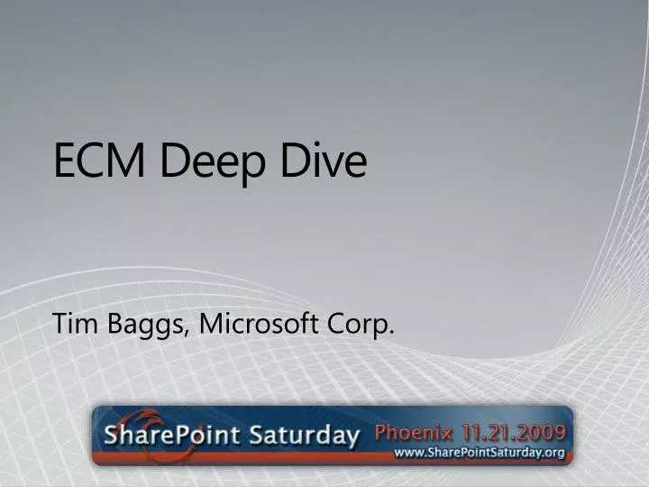 ecm deep dive