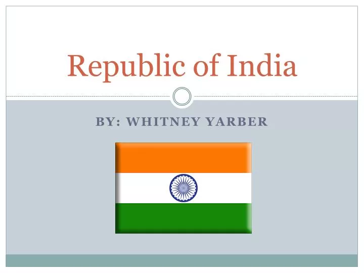 republic of india