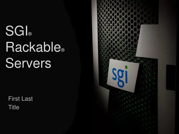 sgi rackable servers
