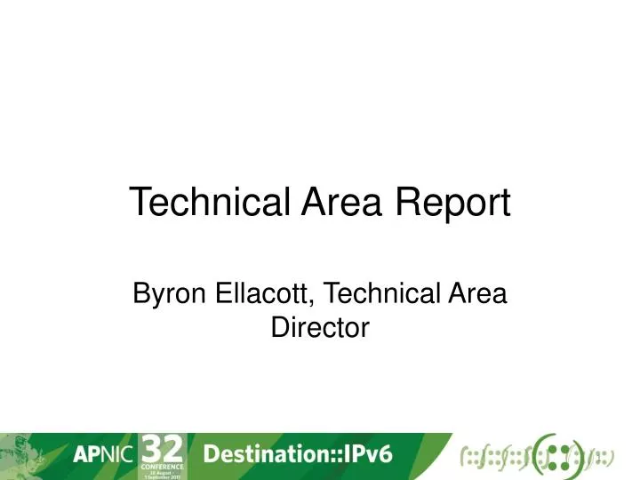 technical area report