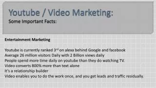 Youtube / Video Marketing: Some Important Facts: