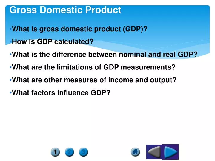 gross domestic product