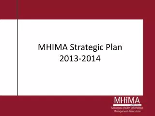 MHIMA Strategic Plan 2013-2014