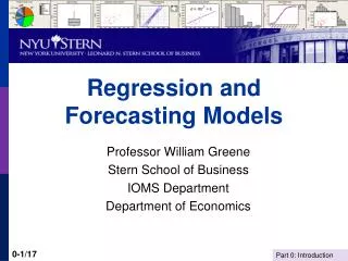 Regression and Forecasting Models