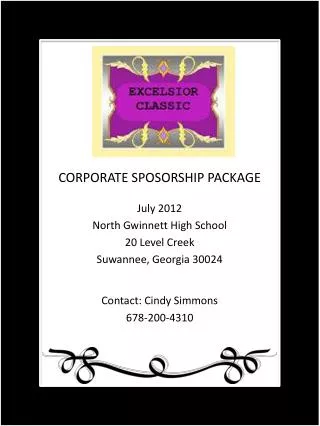 July 2012 North Gwinnett High School 20 Level Creek Suwannee, Georgia 30024