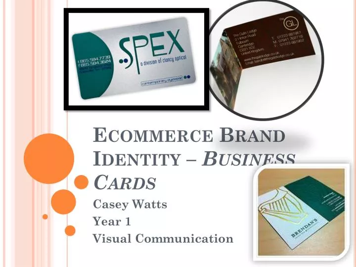 ecommerce brand identity business cards