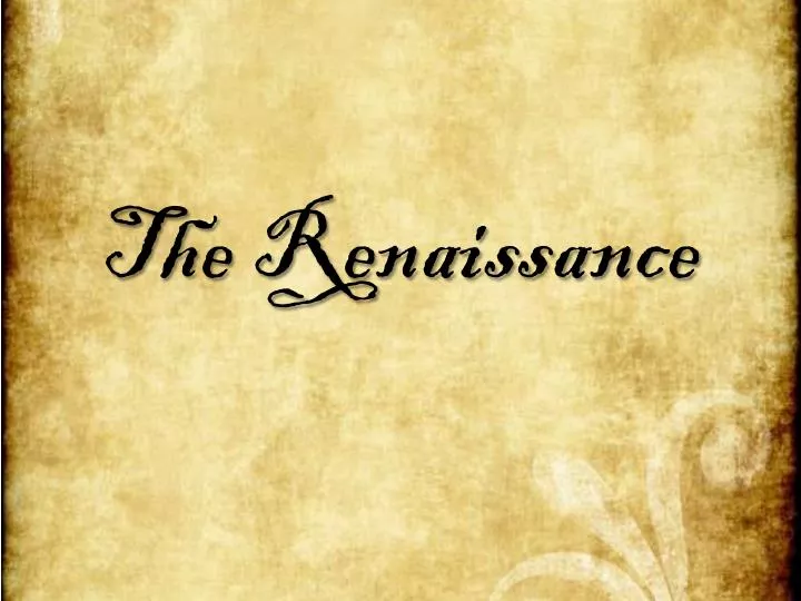 the renaissance