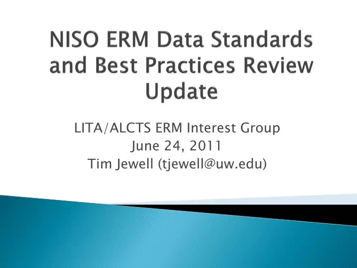 niso erm data standards and best practices review update