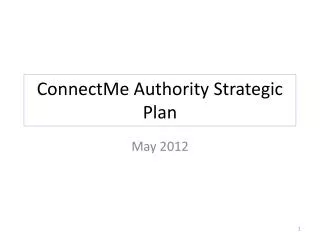 ConnectMe Authority Strategic Plan