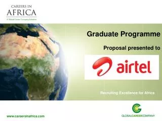 Graduate Programme Proposal presented to