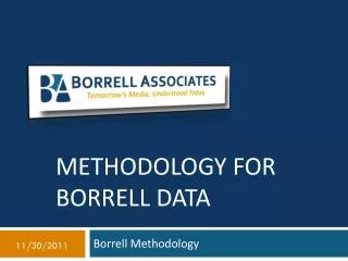 Methodology for Borrell Data