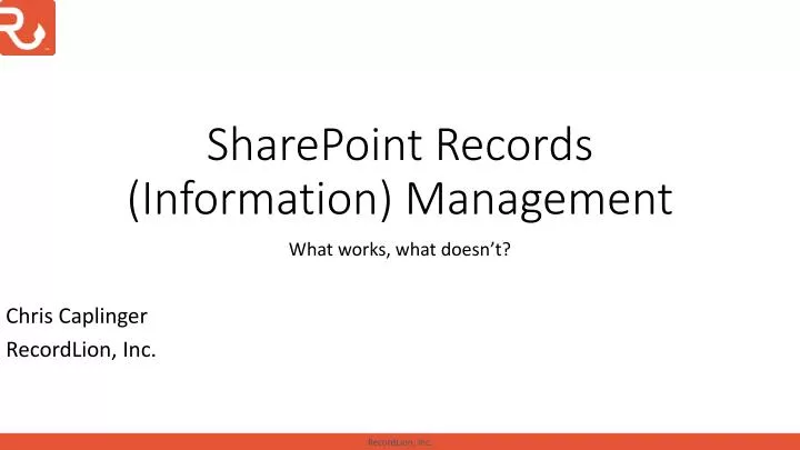 sharepoint records information management