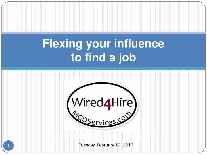 flexing your influence to find a job