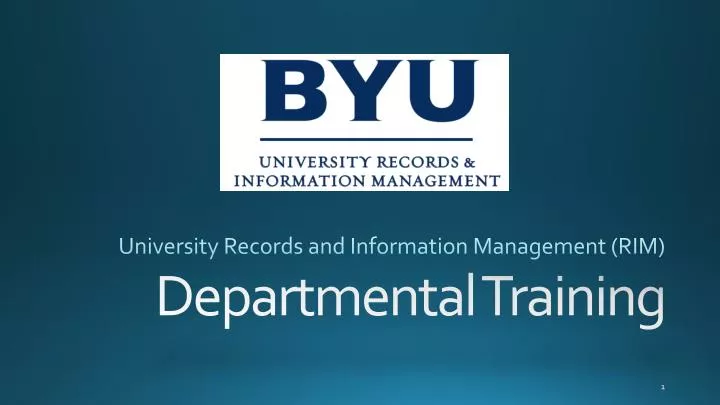 university records and information management rim