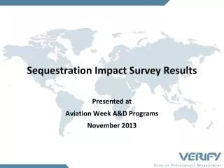 Sequestration Impact Survey Results