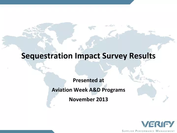 sequestration impact survey results